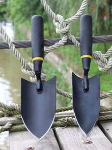 Manganese Steel Garden Trowel, Beachcombing, Planting Flowers Tool, Iron Shovel, Rake, Gardening Essential, Outdoor - All-steel Bladed Hand Shovel - View 4