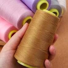 1/3/4/6pcs Elastic Lockstitch Sewing Thread Set, 3000 Yards Polyester Spool, Suitable For Elastic Fabrics Like Swimwear, Lingerie, Knitwear, Socks (Accessory Color Random) - Monochrome - View 3