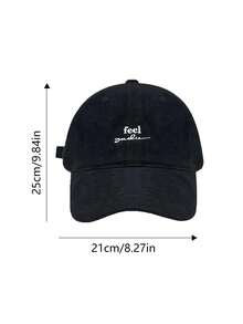 1pc New Letter Embroidery Baseball Cap, Korean Casual Versatile Student Couple Snapback Hat - Multicolor - View 6