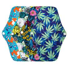 4片装 AWJ 网状衬垫卫生巾，可重复使用，女性专用，可水洗，防水，常规流量，日用型 - 4件裝 - 查看 16