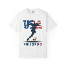 World Cup 2026 Unisex T-Shirt _ USA Soccer Tee, Sports Apparel, Gift For Fans, Casual Wear, Celebration Top - 白色 - 查看 1