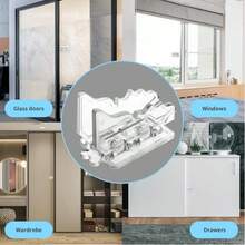 1/3pcs Sliding Door Lock Window Locks - 2 Packs Sliding Glass Door Lock For Home Security Closet Door Security Locks Home Security Door Lock For Inside Flip Door Latches Bar Stopper - Butterfly Window  Buckle - View 8