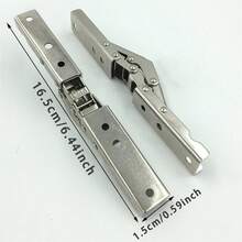 0°-90°-180°自锁折叠铰链，重型折叠支架，适用于桌腿家具，带螺丝 - A - 查看 9