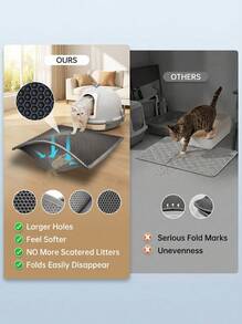PETSIN 1 tấm thảm vệ sinh cho mèo | Thiết kế hình tổ ong | Chất liệu EVA | Chống trượt, chống rò rỉ và dễ vệ sinh | Nhiều màu sắc lựa chọn | Lý tưởng để chăm sóc thú cưng, Phụ kiện hộp vệ sinh cho mèo | Thảm họa tiết tổ ong | Thảm bền cho thú cưng - Nhiều màu - Xem 6