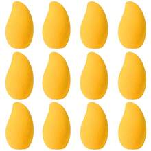6/12 Pcs Mango Shape Makeup Sponge, Soft Wet & Dry Dual-Use Cosmetic Puff For Foundation, Cream, Beauty Sponge For All Skin Tones, Ideal Makeup Tool For Travel & Daily Use - Yellow - View 7