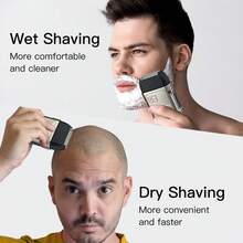 Solimpia Professional Electric Shaver - 3-In-1 Beard And Head Trimmer - Silver - View 5