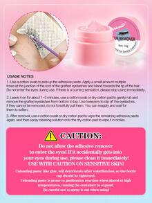 Waloshow 10g Professional Eyelash Extension Remover Glue - Fast & Painless Eyelash Extension Removal - Non-Irritating - 0.35oz Individual Packaging Eyelash Glue - Black - View 9