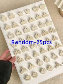 20/25/30pcs Multi-Functional Fashion Pearl Hair Clips Set, Including Bangs Clips, Mini Bun Clips, Retro Top Clips, Suitable For Layered Hairstyles - Multicolor - View 7