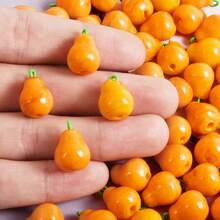 1pc/4pcs Cute & Fashionable Glass Vegetable & Fruit 3D Pendant Charms, Strawberry, Pineapple, Grape, Suitable For Necklace, Earrings, DIY Jewelry Making - Picture - View 60