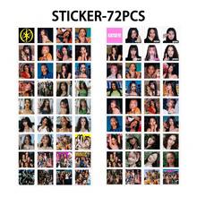 132张全息KATSEYE星星系列卡片、贴纸、双面LOMO闪卡，盒装 - 1PC - 查看 4