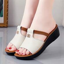 Women Platforms & Wedge Sandals - Beige - View 4