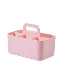 带提手的塑料收纳盒，便携式塑料整理盒，适用于清洁用品、浴室用品、化妆品、工艺品、文具、教室和办公室的收纳整理，手持式收纳盒 - 彩色 - 查看 16