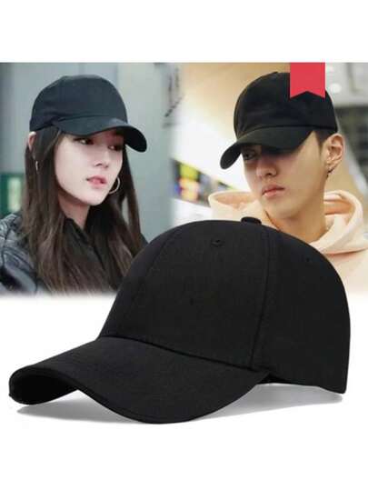 1 chiếc mũ lưỡi trai unisex màu trơn 5 múi, vành phẳng, thích hợp cho mùa xuân/hè, mũ quảng cáo cho tình nguyện viên ngoài trời, chống nắng, có thể thêu logo tùy chỉnh, mũ lưỡi trai thời trang.