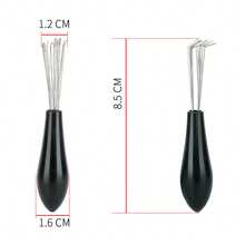 宠物梳毛刷、毛发清洁梳、爪子清洁器、家用清洁工具 - 黑+粉+藍3個 - 查看 3