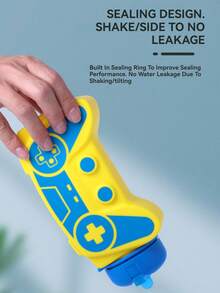 Game Controller Collapsible Silicone Kids Water Bottle 600ml, Platinum Silicone, Foldable & Drop Resistant, Carabiner Clip, Leakproof | Eid Gift, Ramadan Special, Backto School, Easter Basket, Christmas Stocking Stuffer For Boys Girls Gamers - Multicolor - View 6