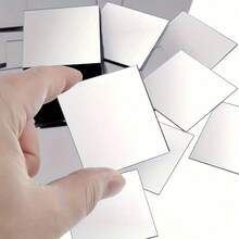 10pcs 3 Inch X 3 Inch Mini Square Acrylic Mirror Stickers, Suitable For DIY Crafts - Multicolor - View 7