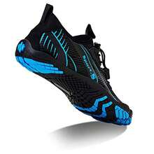 Water Shoes For Men Barefoot Quick-Dry Aqua Sock Outdoor Athletic Sport Shoes For Kayaking, Boating, Hiking, Surfing, Walking - blackBlue - 查看 5