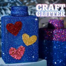 Bubuk Glitter Metalik Ultra Halus Aneka Warna 120ml, Glitter Dekorasi Seni Kuku Serpihan PET - Biru - View 3