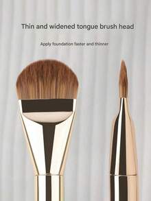 6支装多功能舌形粉底刷，轻松打造完美底妆和面膜护理，超薄无痕粉底刷 - 平头粉底刷 - 特殊扇形化妆工具 - 美妆必备 - 彩色 - 查看 11