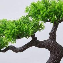1 pieza Árbol de Bonsái artificial, decoración de planta falsa, planta artificial en maceta para el hogar, Bonsái de pino de bienvenida, adecuado para pasillo, gabinete, cajón, estantería, decoración de habitación y escritorio, adecuado para el Día de la Madre, Día del Padre, Navidad y otras vacaciones de Año Nuevo - Multicolor - Ver 8