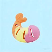 虾形猫咪磨牙玩具，宠物漏食玩具，缓解无聊，可漏食，耐用易清洁 - 查看 8