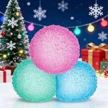 3个/套 逼真水弹球，柔软有趣的猫玩具，适合各种活动和派对，是生日和节日的绝佳礼物，无需电池 - 彩色 - 查看 6