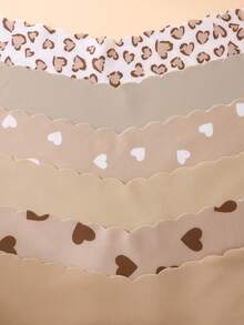 6条/包 - 女士无缝舒适柔软面料内裤，精致佩斯利印花设计女士内衣 - 彩色 - 查看 5