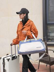 旅行手提包/背包，带鞋仓，男女通用运动瑜伽健身包，大容量周末过夜随身手提/斜挎包 - 彩色 - 查看 5