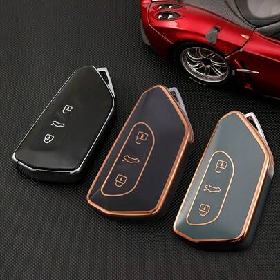 Fashion TPU Car Key Cover, Fit For ID.4, Golf 8 MK8 GTI, ID.3, SEAT Leon MK4, Jetta MK8, ID-4, Octavia A8, Passat A8, SEAT Leon FR, Cupra