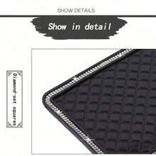 1pc Shiny Creative Car Phone Navigation Dashboard Anti-Slip Mat, Washable, Suitable For Dashboard, Desk, Car Interior Accessories - A - View 6