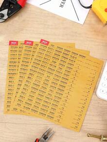 129pcs Set, Electrical Box Panel Labels, Circuit Breaker Catalog Labels, Conspicuous Identification Labels Stickers, Weatherproof Fuse Box Stickers - 129件套裝 - 查看 2