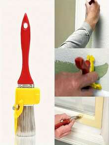 1pc Practical Precise Solid Color 2-In-1 Edging Brush Set, With Color Separation Guide, Plastic Multi-Purpose DIY Lightweight Reusable Latex Paint Brush, Suitable For Walls, Trim, Windows, Ceilings, Home Decor, Paint Tools, Painting Brushes, Home Improvement Supplies, Great Gift For New Year, Valentine's Day, Mother's Day, Father's Day, Graduation, Back To School - New Model - View 7