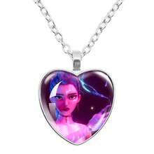 Magical Girl Heart-Shaped Necklace - Multicolor - View 18