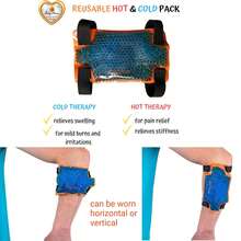 BodyMoves Tennis Elbow Brace (2pcs) Plus Hot And Cold Ice Pack Support Gear For Sports Daily Use To Reduce Joint Pain And Treat Tendonitis Bursitis, Basketball Golfers Elbow, Gym - Hồng thể thao - Xem 5