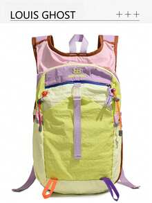 Macaron Story: Tricolor Vibrant Backpack Set | Unlocking The Art Of Youthful Travel - Multi-Pocket * Candy-Colored Webbing - Multicolor - View 14