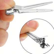 20pcs Women Metal Silver Fashion Duck Clip Hair Clips, Invisible Hair Clips For Bangs - Silver - View 3