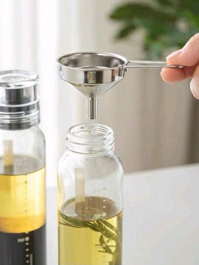 2pcs/1set Stainless Steel Mini Funnel, Funnel, Kitchen Funnel, Small Funnel, Stainless Steel Mini Metal Food Funnel, Long Handle Funnel, Perfume Packaging Funnel, Metal Oil Funnel, Stainless Steel Kitchen Funnel, Cooking Funnel With Handle, Kitchen Supplies, Cooking Supplies, Outdoor Supplies, Household Essential Kitchen Gadgets, Home Decoration, Holiday Parties, Gifts For Women, Gifts For Men, Very Useful!!! Highly Recommended!!!