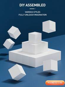 Khối xây dựng nam châm sáu mặt, tự lắp ráp, khối xây dựng nam châm, hình động vật dễ thương, đồ chơi giảm căng thẳng, đồ chơi nam châm lắp ráp và xây dựng, hình dạng vui nhộn, đồ chơi văn phòng, trò chơi xếp hình - Nhiều màu - Xem 5