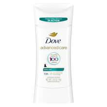 Dove Advanced Care Antiperspirant Deodorant Stick Sheer Cool For Soft, Resilient Skin, With 72-Hour Sweat & Odor Protection, 2.6 Oz - 純粹的酷 - 查看 1