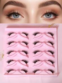 10 Pairs Fluffy Natural-Looking Eyelashes, High Volume, Easy To Apply - View 1