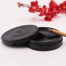 2/4pcs Plastic Inkstone Set, Containing Calligraphy Ink, Art Supplies, Traditional Inkstone And Ink Container. Suitable For Calligraphy Creation - Calligraphy Inkstone - View 9