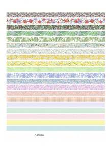 20 Rolls Assorted Patterned Washi Tape Set, Decorative Stickers Gifts, Vintage Scrapbooking Tapes, Creative DIY Decoration, Ideal For Gifts, DIY Crafts, Planner Decoration - Multicolor - View 10