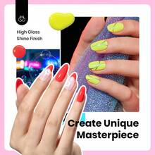 Beetles 15ML 6 Colors  HEMA-Free Pastel Gel Polish - Fairy Tale Dream, Pastel Yellow Pink Blue Purple, Colorful Bottle, Soak Off UV LED Manicure - 6 màu, 15ml, bong bóng neon không chứa Hema - Xem 4