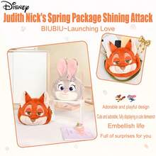 Túi đeo vai nhồi bông Zootopia chính hãng của Disney, hình Judy, Nick, Stitch, Lotso, dung tích lớn, quà tặng sinh nhật cho trẻ em. - Nhiều màu - Xem 10