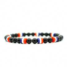 Obsidian Simple Elastic Beads 6mm Simple And Fashionable Men's And Women's Bracelets - Bracelet - View 3