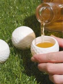 1-3pcs Golf Ball Shaped Creative Glass Cups, Gift Box Packaging - Multicolor - View 5