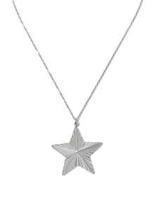 Mazuer 1pc Y2K Stainless Steel Star & Starfish Pendant Necklace, Personalized Necklace Jewelry, Suitable For Music Festivals, Vacations, Daily Wear, Gift For Women - Multicolor - View 11