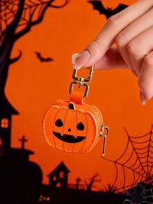 Halloween Coin Purse ​ ​   Keychain Halloween Themed Charm 2026 New Money Pouch  Cute Keychain Mini Pouch Wallet With Zipper Gift For Girl Women For Women Wallet Mini Wallet Purse Wallet Coin Wallet Trick-Or-Treat Coin Bag ​ ​   Spooky Season Wallet ​ ​ ​ ​ Little Pumpkin Wallet ​ ​   Spider Web Pattern Zipper Coin Bags Halloween Gifts - KB447-蜘蛛網 - 查看 3