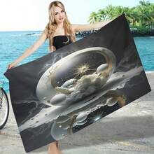 1条宇宙镜面风景沙滩巾，沙滩摄影必备披肩 - vg-465 - 查看 5