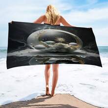 1条宇宙镜面风景沙滩巾，沙滩摄影必备披肩 - vg-465 - 查看 1